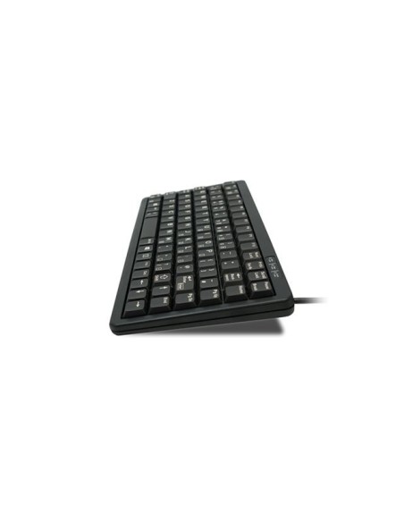 Tastiera compatta Nera  con scudo