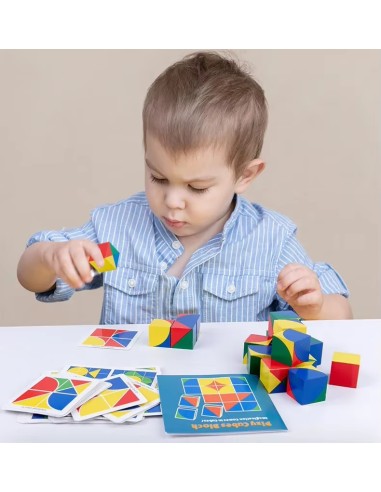 Cubi colorati Montessori- gioco di apprendimento