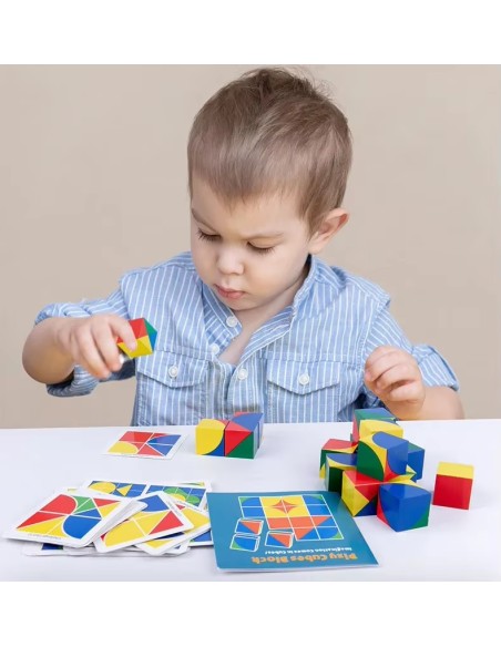 Cubi colorati Montessori- gioco di apprendimento
