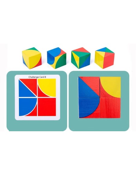 Cubo colorato Montessori