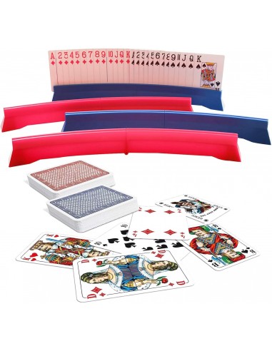 Portacarte doppio curvo – Supporto per carte da gioco comodo