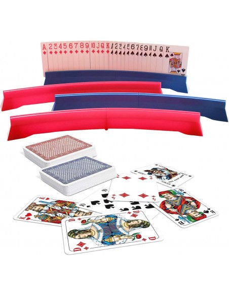 Portacarte doppio curvo – Supporto per carte da gioco comodo