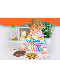 Tappetini tattili Zoo 8 pz.