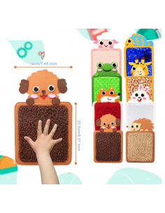 Tappetini tattili Zoo 8 pz.