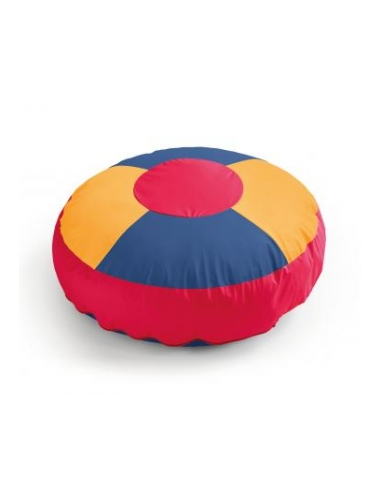 Maxi pouf tondo a spicchi