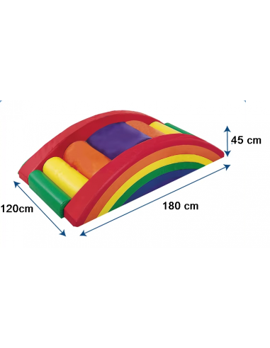 Percorso psicomotricità Arcobaleno dei rulli NUVOLA