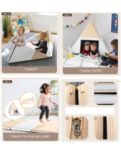 Tappeto Psicomotricità Trasformabile NUVOLA – 3 in 1