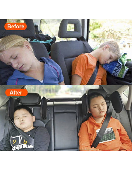 Poggiatesta Auto telescopico per Bambini e Adulti in Memory Foam