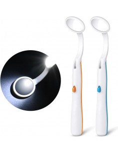 Specchio laringeo ergonomico con luce 1pz.