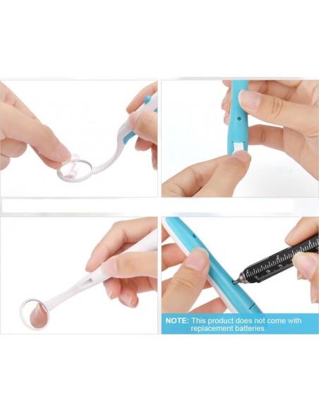 Specchio laringeo ergonomico con luce