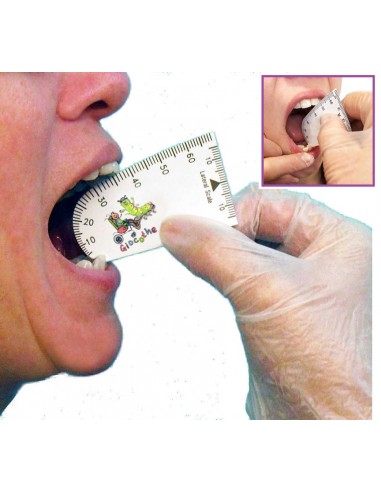 Righello scala graduata per la misurazione dell'apertura della bocca