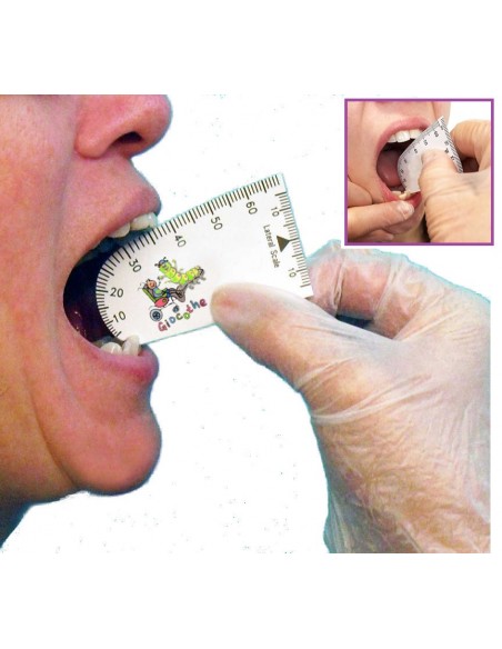 Righello scala graduata per la misurazione dell'apertura della bocca