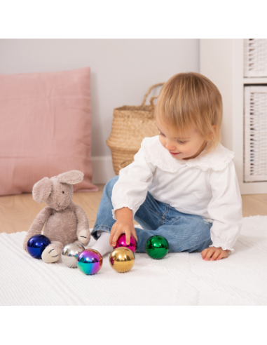 Set Palline colorate riflettenti sensoriali-tickit-giocotherapy
