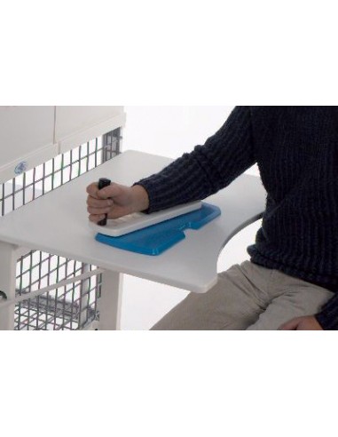 Sussidio riabilitativo con manopola per mano, polso, gomito e spalla