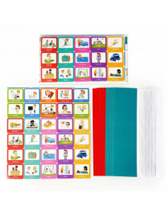 Programma visivo giornaliero con 60 carte attività e supporti