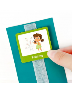 Programma visivo giornaliero con 60 carte attività e supporti