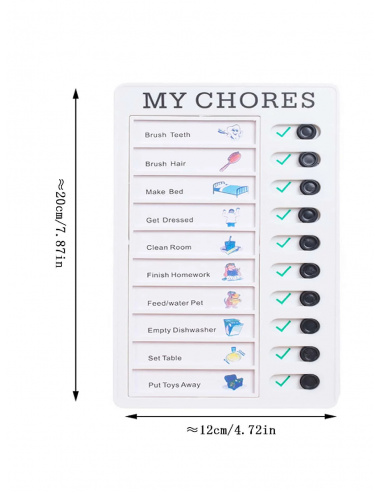 Tabella attività giornaliere per bambini – My Chores personalizzabile