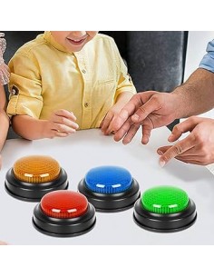 Set di 4 Buzzer Luminosi e Sonori – Giochi Educativi per Bambini