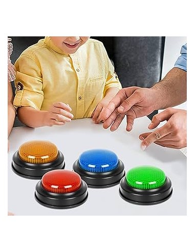 Set di 4 Buzzer Luminosi e Sonori – Giochi Educativi per Bambini