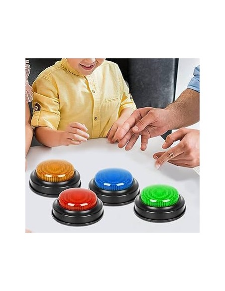 Set di 4 Buzzer Luminosi e Sonori – Giochi Educativi per Bambini