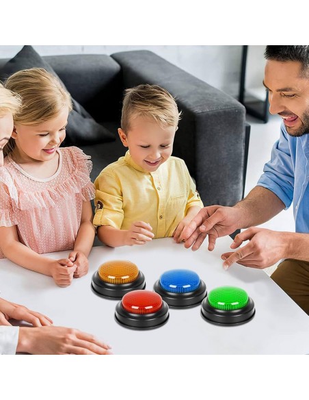 Set di 4 Buzzer Luminosi e Sonori – Giochi Educativi per Bambini