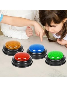 Set di 4 Buzzer Luminosi e Sonori – Giochi Educativi per Bambini