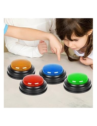 Set di 4 Buzzer Luminosi e Sonori – Giochi Educativi per Bambini