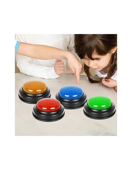 Set di 4 Buzzer Luminosi e Sonori – Giochi Educativi per Bambini