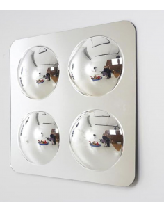 Pannello a specchio acrilico con 4 cupole convesse per aule e nidi