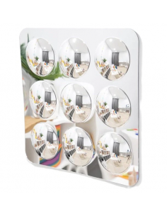Pannello a specchio acrilico con 9 cupole convesse 780mm per aule e nidi