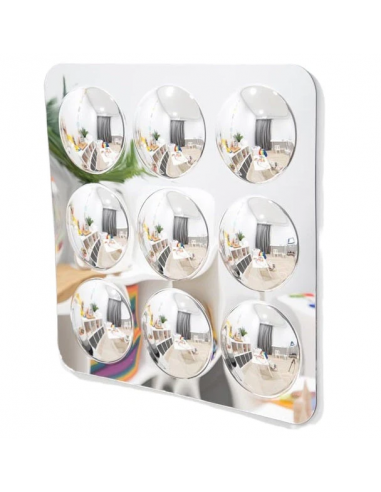 Pannello a specchio acrilico con 9 cupole convesse 780mm per aule e nidi