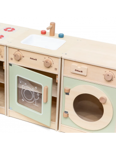 Set cucina modulare in legno PolarB