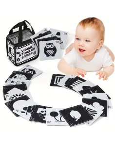 Carte stimolo visivo bianconere per neonati