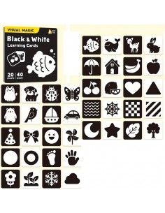 Flashcards in bianco e nero per neonati – stimolazione visiva precoce