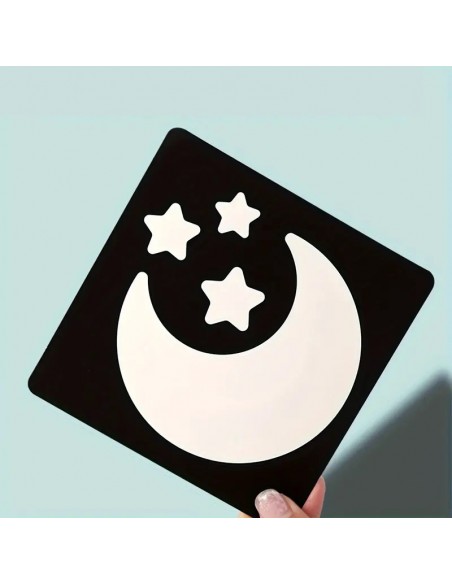 Flashcards in bianco e nero per neonati (0-3 mesi)