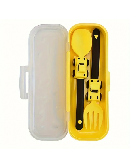 Set  Posate per Bambini a Tema Cantiere