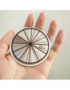 Dischi trasparenti frazioni didattiche – set colorato per matematica