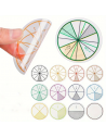 Dischi trasparenti frazioni didattiche – set colorato per matematica