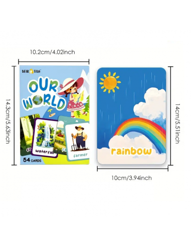 Il nostro mondo – 54 flashcard impermeabili