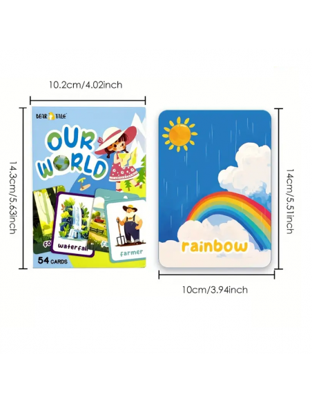 Il nostro mondo – 54 flashcard impermeabili