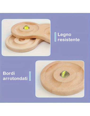 Gioco di abilità motorie in legno