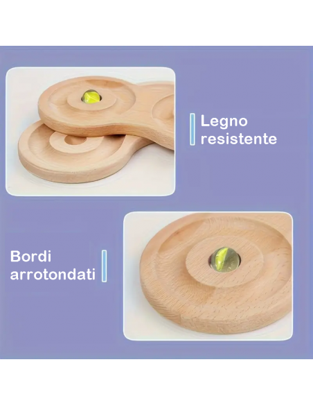 Gioco di abilità motorie in legno