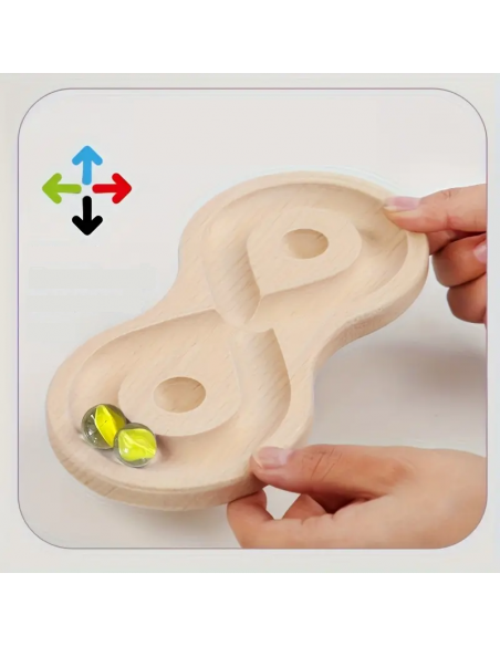 Gioco di abilità motorie in legno