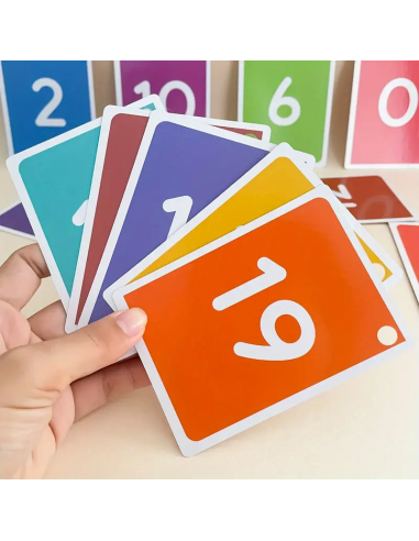 flashcard numeriche e operazion per bambini con anello apribile