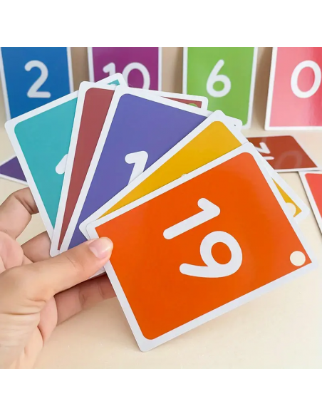 flashcard numeriche e operazion per bambini con anello apribile