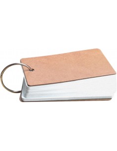 Flash card vuote con anello per attività fai da te