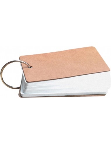 Flash card vuote con anello per attività fai da te