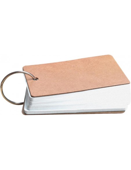 Flash card vuote con anello per attività fai da te