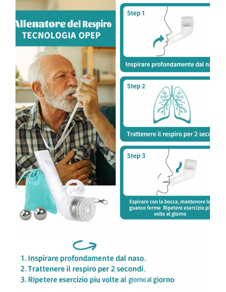 Allenatore respiro OPEP per riabilitazione polmonare