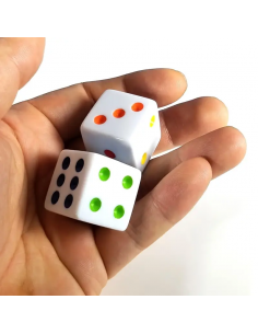 Dadi tattili e colorati per giochi educativi e inclusivi 2 pz.
